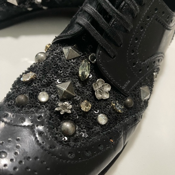 Dolce Gabbana oxford flat with embroidery - Picture 4 of 6